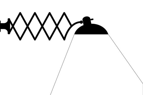 Bauhaus Scissors Lamp Illustrations