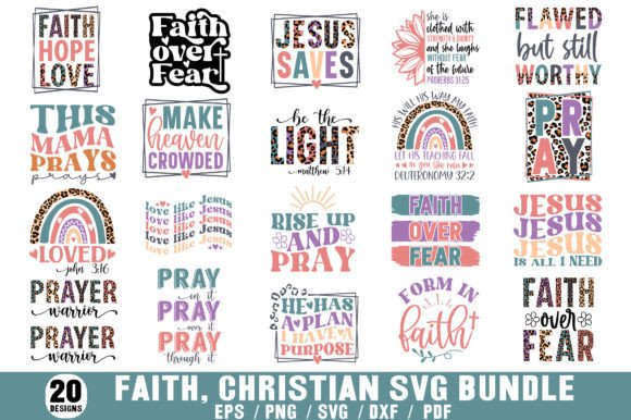 Faith SVG Bundle, Faith Sublimation & Crafts