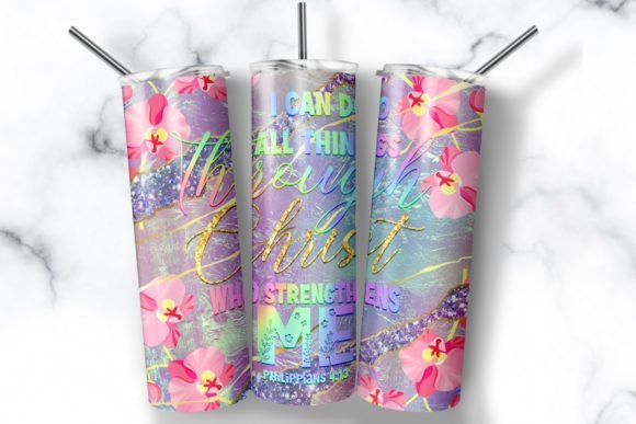 I Can Do All Skinny Tumbler Sublimation