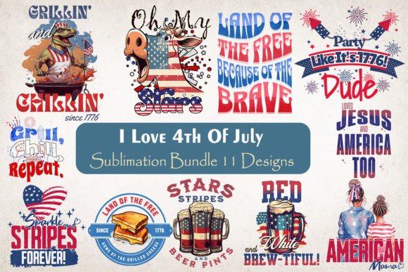 I Love 4th of July Bundle & Crafts