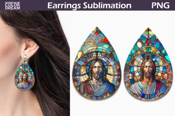 Stained Glass Teardrop Earrings & Crafts